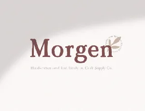 Morgen – Typewriter font