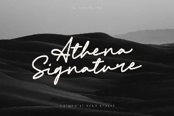 Athena Signature font