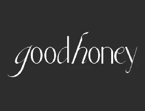 Good Honey font