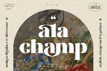 Ala Champ font