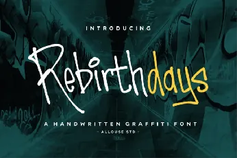 Rebirthdays font