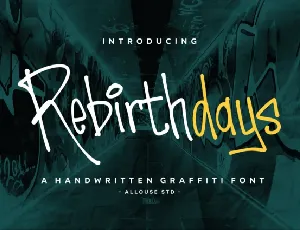 Rebirthdays font