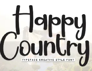 Happy Country Display font