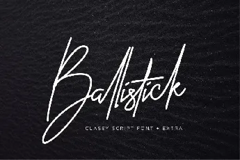 Ballistick Signature font