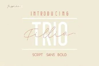 Filia Trio Free font