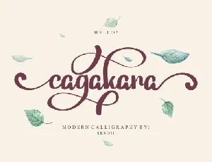 Cagakara font