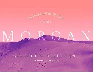 Morgan font