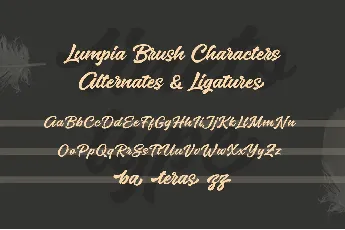 Lumpia Brush Free font