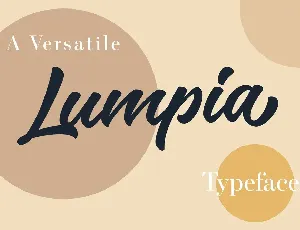 Lumpia Brush Free font