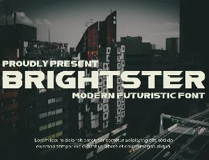 BRIGHTSTER font