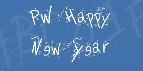 PW Happy New Year font