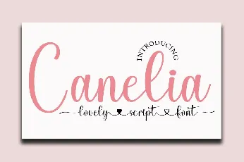 Canelia font