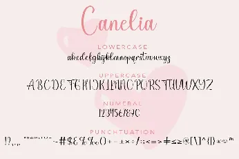 Canelia font