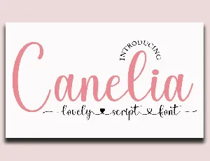 Canelia font