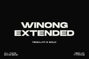 Winong Extended font