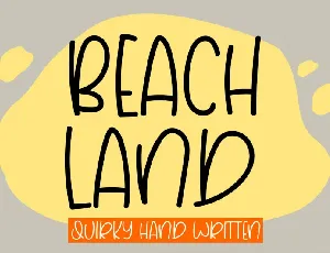 Beach Land font