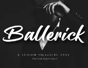 Ballerick Brush font