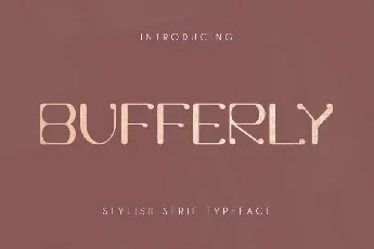 Bufferly Serif font