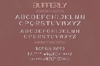 Bufferly Serif font