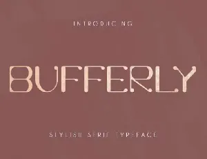 Bufferly Serif font