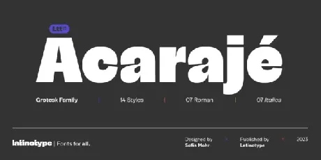 AcarajÃ© Family font