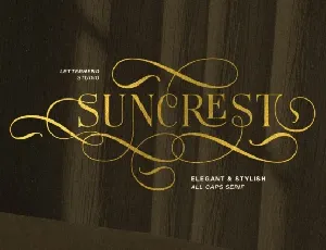 Suncrest font