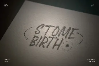 Stome Birth Demo font