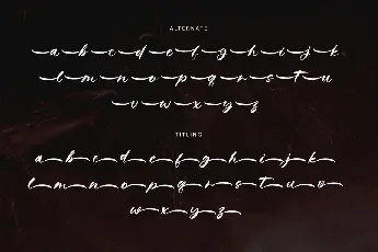 Brushong - Personal use font