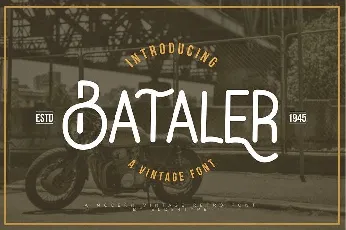 Bataler Typeface font