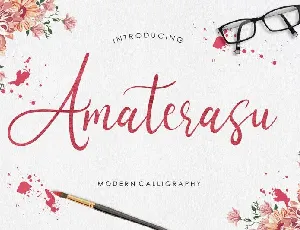 Amaterasu Calligraphy font