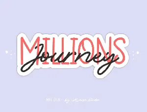 Millions Journey Demo font