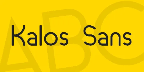 Kalos Sans font