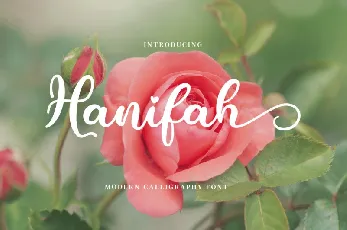 Hanifah Script font