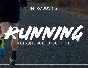 RUNNING font