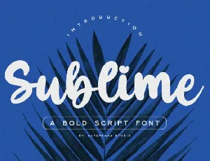 Sublime font