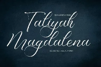 Taliyah Magdalena font