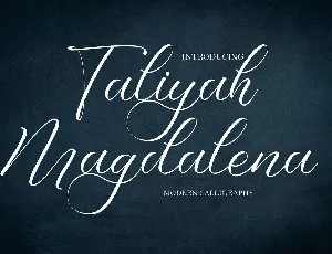 Taliyah Magdalena font