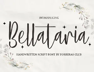 Bellataria Demo font