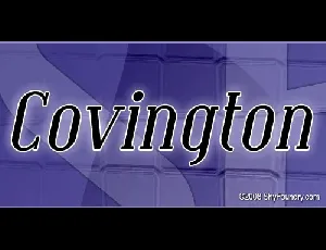 SF Covington font