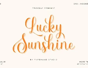 Lucky Sunshine font