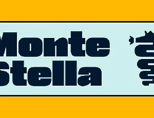 Monte Stella Family font