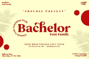 Bachelor Family font