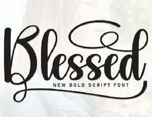 Blessed Script Typeface font