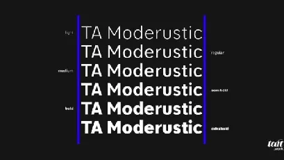 Moderustic Family font