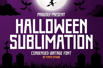 Halloween Sublimation font