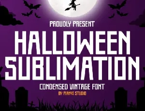 Halloween Sublimation font