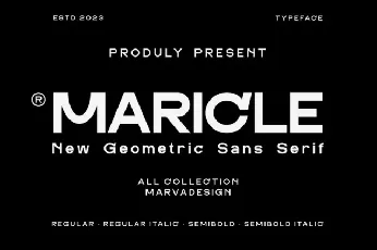 Maricle font