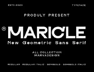 Maricle font