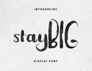 Stay BIG Demo font