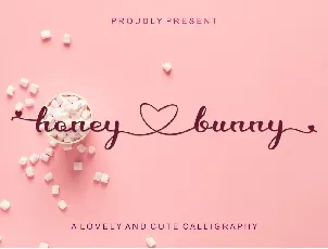 honey love bunny font